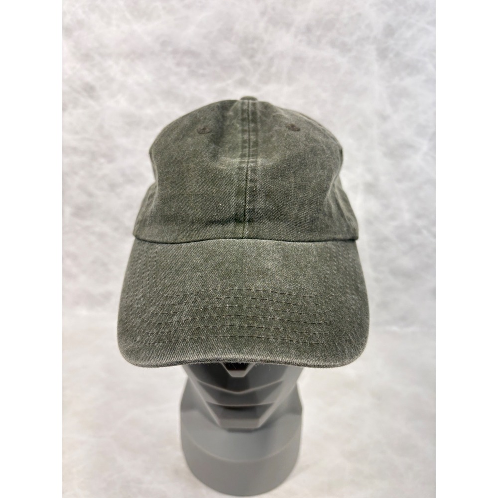 Treasure & Bond Olive Green Washed Cotton Adjustable Baseball Cap Hat OS